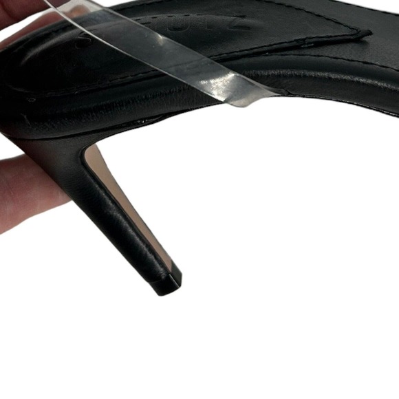 Schutz Aydah Transparent Ankle Strap Bow and Black Heel Formal Casual Size 8 - Picture 5 of 8